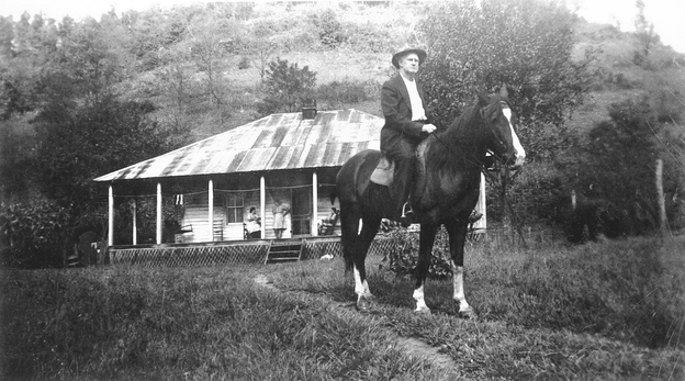 Fiddler Bill Stepp in Kentucky's Magoffin County in the 1930s.
