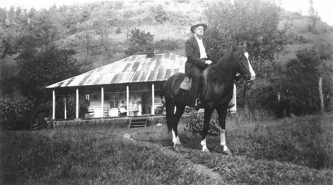 Fiddler Bill Stepp in Kentucky's Magoffin County in the 1930s.