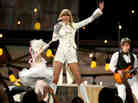 Taylor Swift gives the opening performance at the 55th Annual Grammy Awards Sunday in Los Angeles. Taylor Swift gives the opening performance at the 55th Annual Grammy Awards Sunday in Los Angeles.