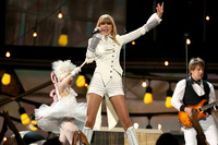 Taylor Swift opens the awards show.