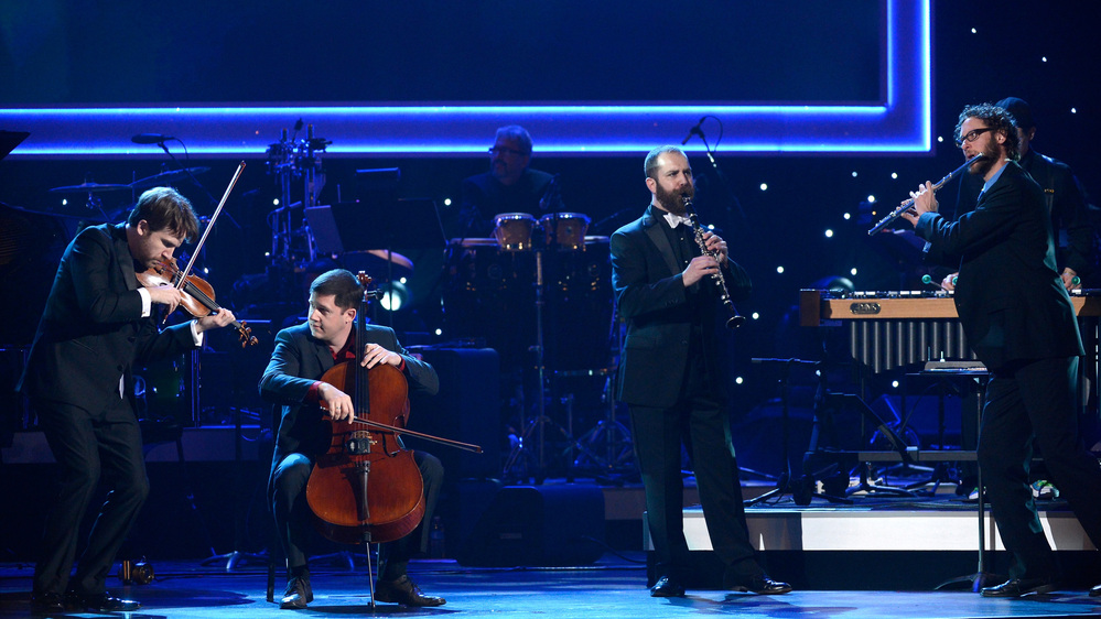 Members of eighth blackbird performing at the pre-telecast Grammy Awards Sunday.