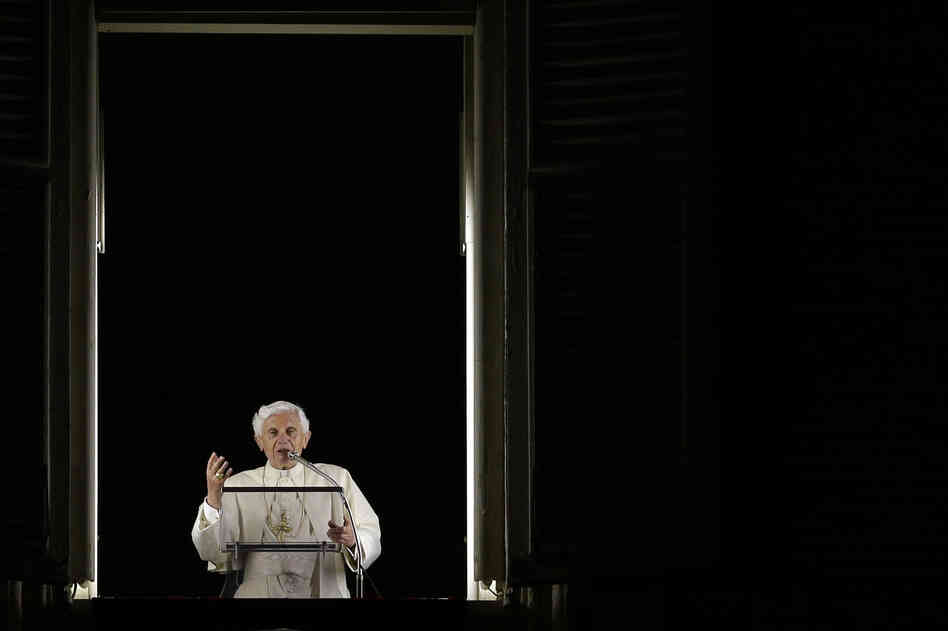 Pope Benedict XVI speaks to mark the 50th anniversary of the Second Vatican Council at the Vatican on Oct. 11, 2012. The 85-year-old pontiff cited his "advanced age" and diminishing strength as reasons for his resignation.