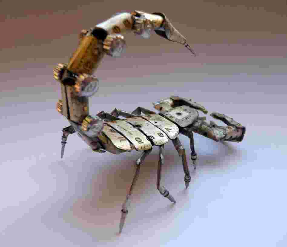 A mechanical scorpion.