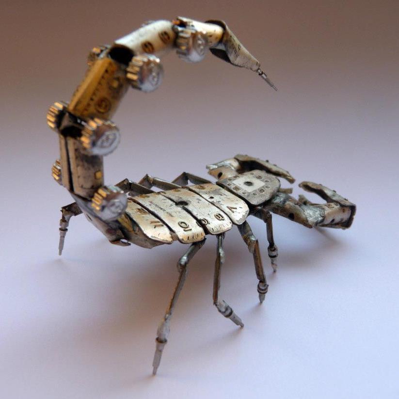 A mechanical scorpion.
