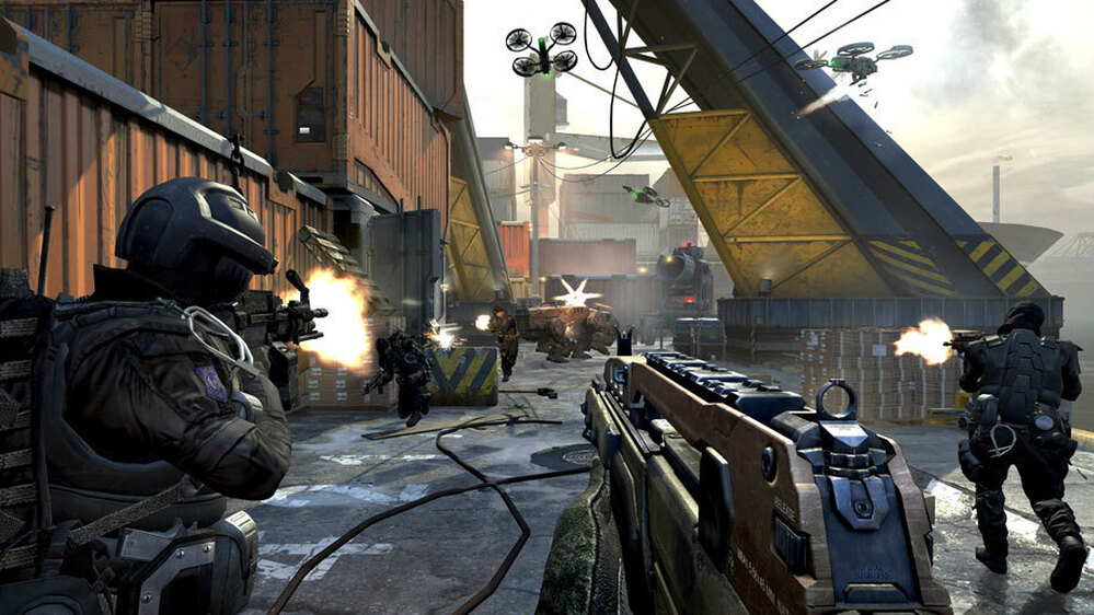 A typical scene from Call of Duty: Black Ops 2, the latest in the series of wildly popular video games.