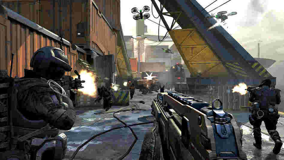 A typical scene from Call of Duty: Black Ops 2, the latest in the series of wildly popular video games.