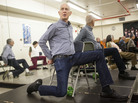 John David, 73, teaches an exercise class called PACE to seniors at the 92nd Street Y in New York City. The former TV producer says he has finally found his true calling. John David, 73, teaches an exercise class called PACE to seniors at the 92nd Street Y in New York City. The former TV producer says he has finally found his true calling.