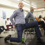 John David, 73, teaches an exercise class called PACE to seniors at the 92nd Street Y in New York City. The former TV producer says he has finally found his true calling. John David, 73, teaches an exercise class called PACE to seniors at the 92nd Street Y in New York City. The former TV producer says he has finally found his true calling.