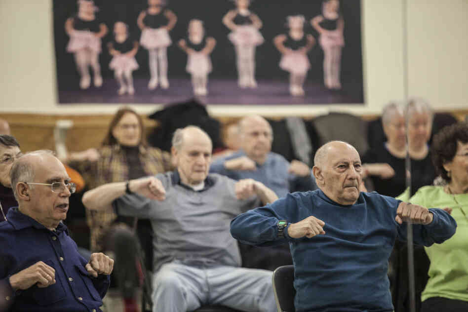 David's classes help seniors stretch and flex every part of their bodies.