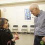 John David, 73, chats with one of his students after his exercise class at the 92nd St Y in New York. John David, 73, chats with one of his students after his exercise class at the 92nd St Y in New York.