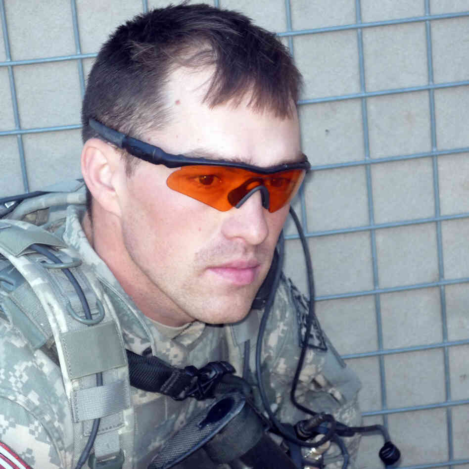 Former Army Staff Sgt. Clinton Romesha when he was on duty in Afghanistan.