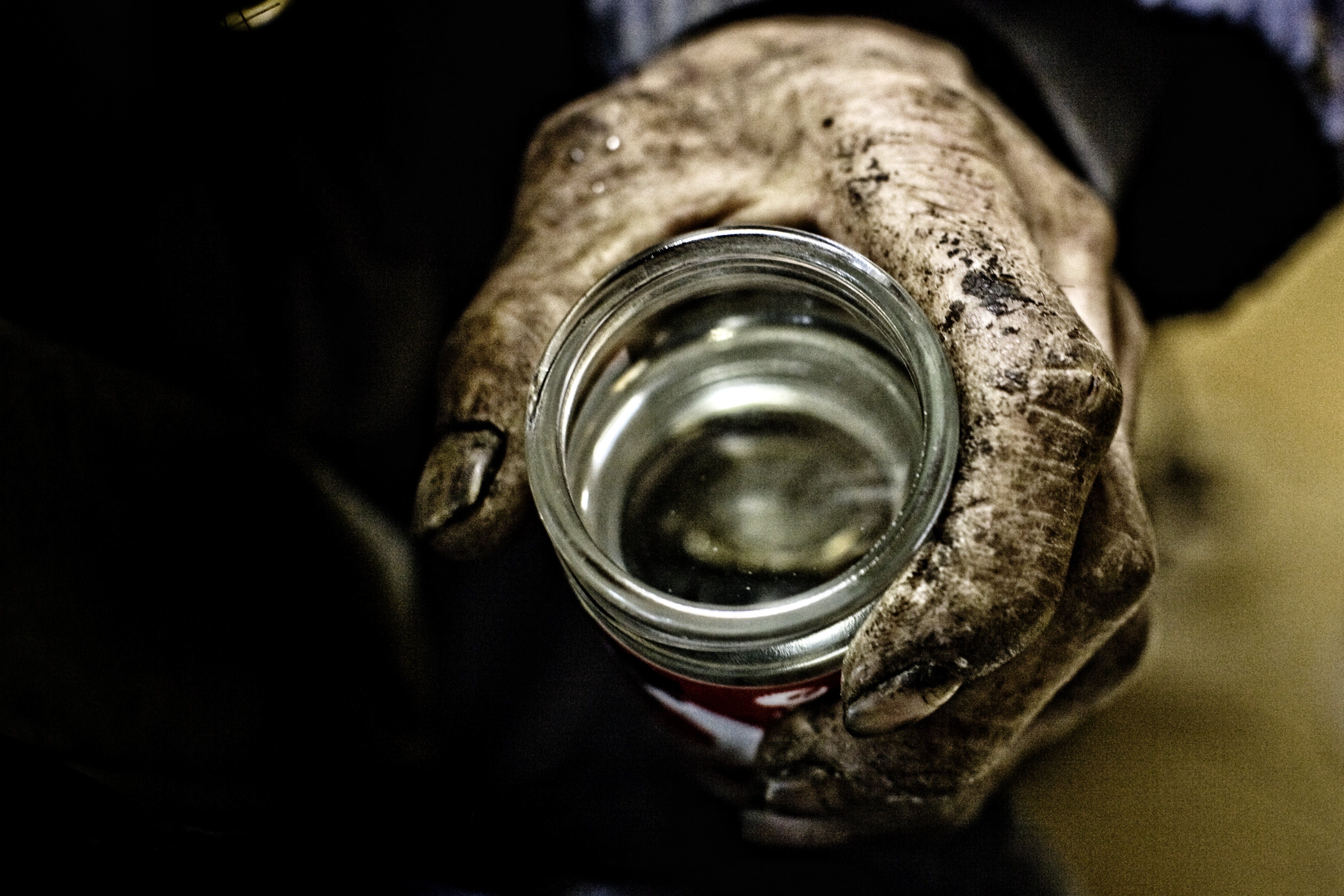 Yasu, an unemployed day laborer, drinks $1 sake in Kamagasaki. It used to be called a 