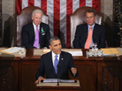 Vice President Biden wore a green ribbon in honor of the Connecticut elementary school shooting victims during President Obama's State of the Union address. Vice President Biden wore a green ribbon in honor of the Connecticut elementary school shooting victims during President Obama's State of the Union address.