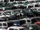 New Ford vehicles stand ready for buyers at the Sunrise Ford dealership