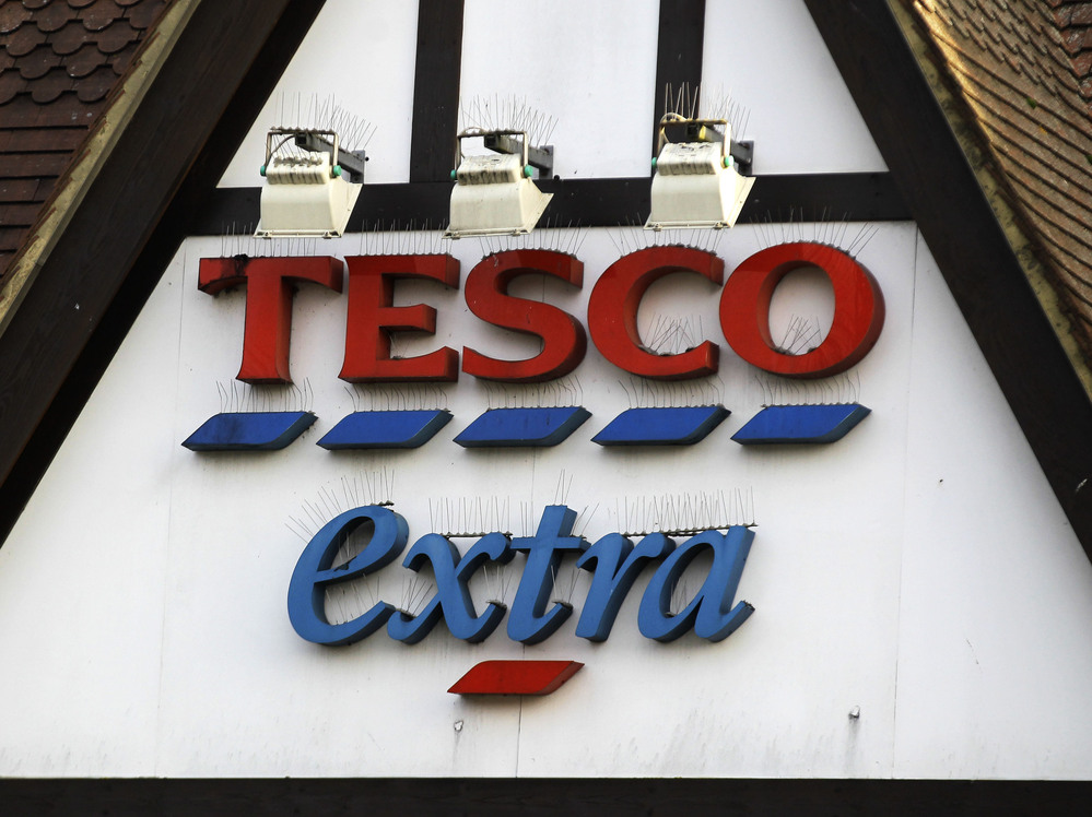 A Tesco supermarket sign in London. The chain acknowledged that its low-cost beef lasagna had in fact been 60 percent horse.