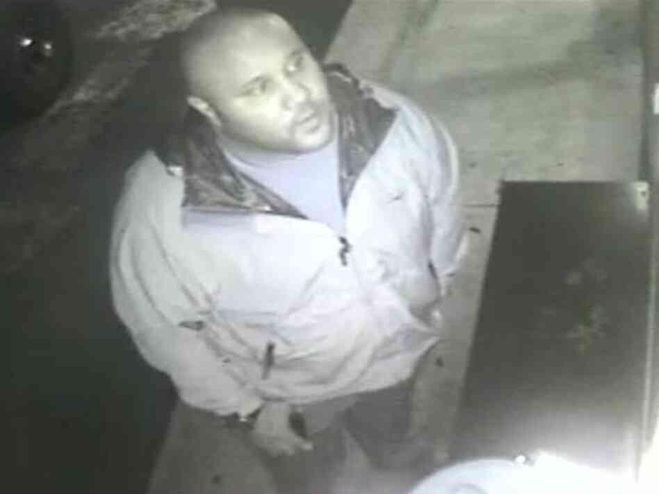 This photo, released by the Irvine, Calif., Police Department shows suspect Christopher Dorner on surveillance video at an Orange County, Calif., hotel on Feb. 8.