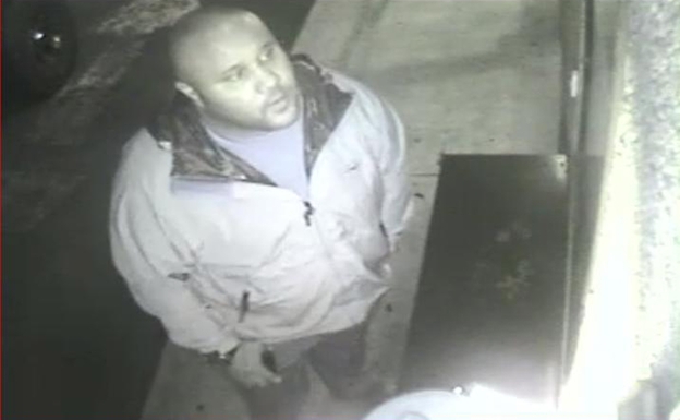 This photo, released by the Irvine, Calif., Police Department shows suspect Christopher Dorner on surveillance video at an Orange County, Calif., hotel on Feb. 8.
