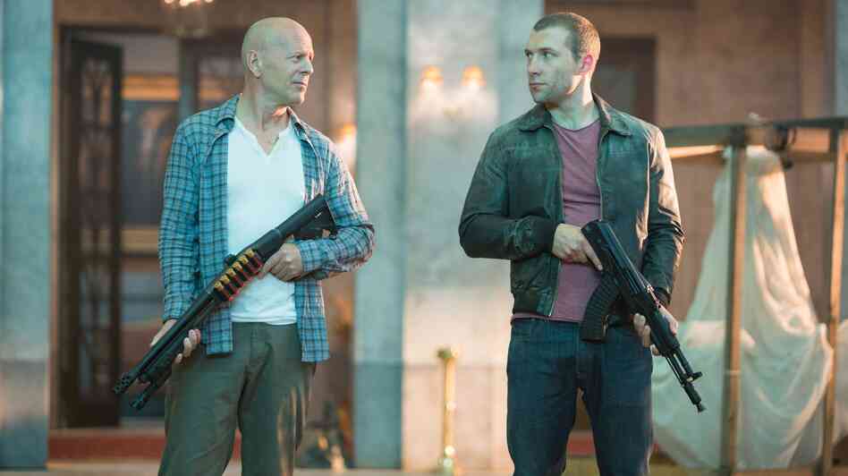 In the latest Die Hard franchise entry, John McClane (Bruce Willis) and his son, Jack (Jai Courtney), team up to fight nuclear-weapons thieves. In the latest Die Hard franchise entry, John McClane (Bruce Willis) and his son, Jack (Jai Courtney), team up to fight nuclear-weapons thieves.