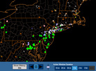 This map shows data reported by users of the mPING app during Friday's blizzard in the Northeast. This map shows data reported by users of the mPING app during Friday's blizzard in the Northeast.