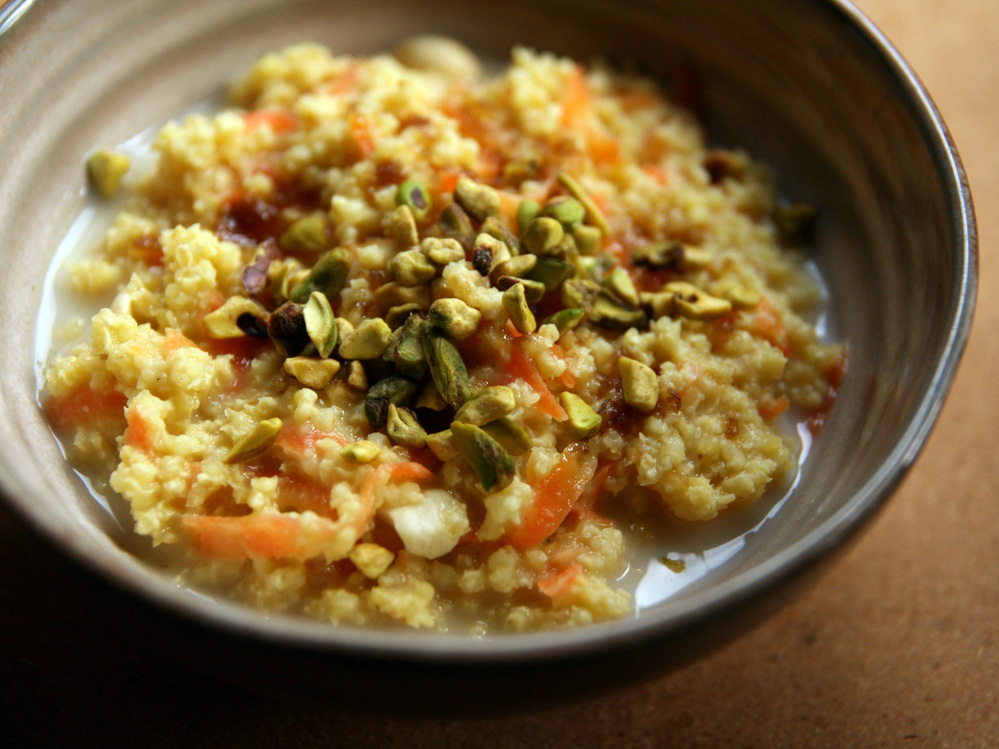 Saffron-Scented Millet Porridge