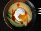 Savory Polenta Porridge With Poached Egg Savory Polenta Porridge With Poached Egg