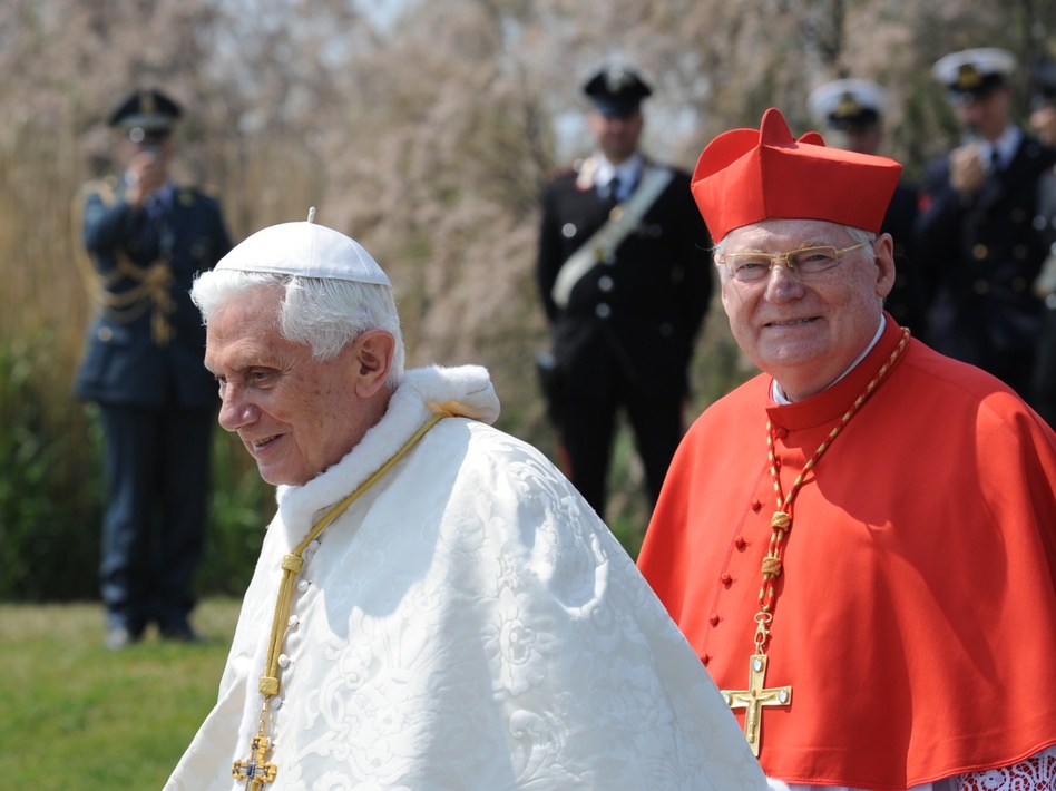 Pope Benedict XVI (left) and Cardinal Angelo Scola of Milan in 2011. Scola is among those seen as a likely successor to Benedict.