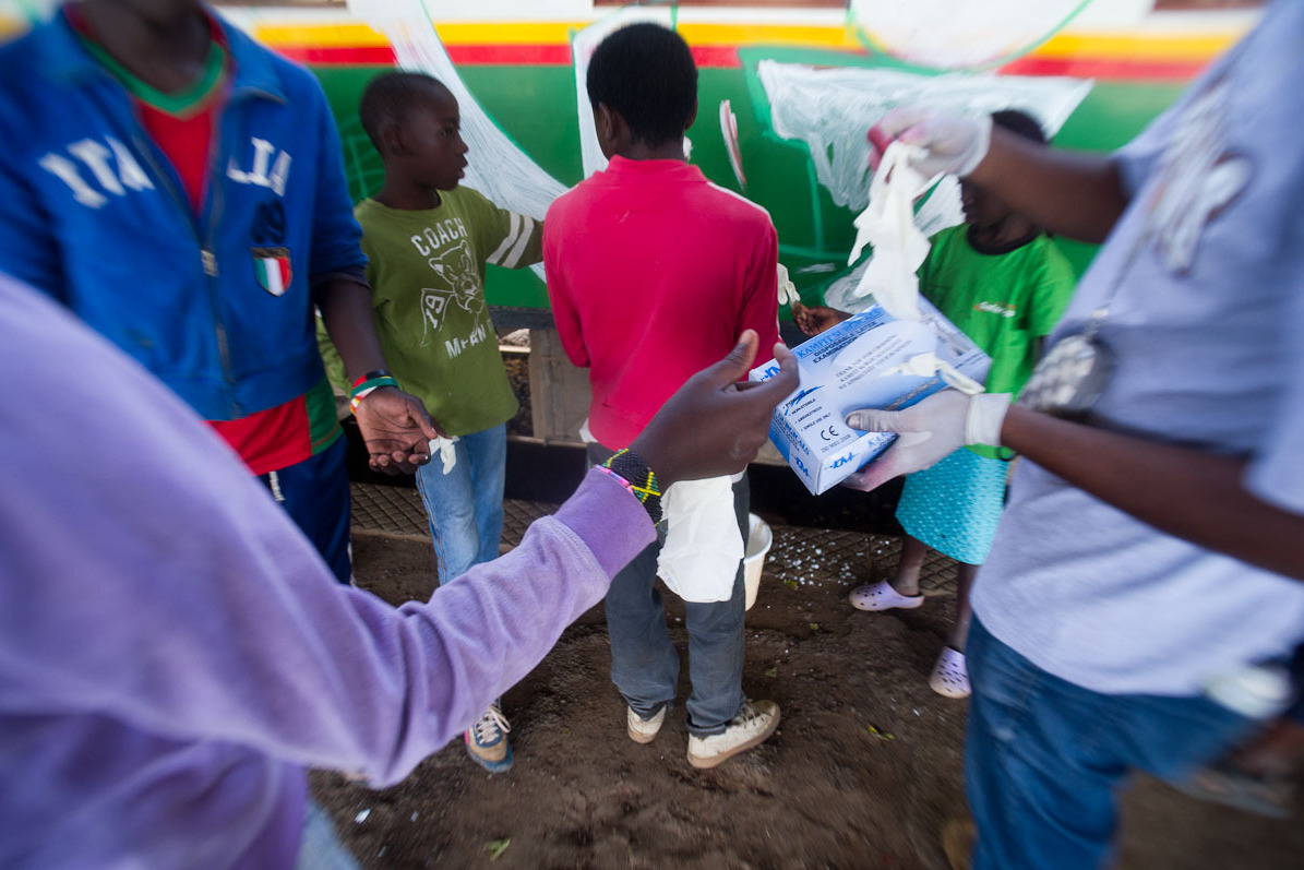 Kids from the Kibera slum have spent the week spray-painting murals and performing poetry as part of Kibera Walls for Peace, a not-for-profit project to promote inter-ethnic unity.