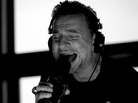 Dave Gahan of Depeche Mode, performing live in studio for the band's latest single, "Heaven." Dave Gahan of Depeche Mode, performing live in studio for the band's latest single, "Heaven."