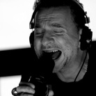 Dave Gahan of Depeche Mode, performing live in studio for the band's latest single, "Heaven." Dave Gahan of Depeche Mode, performing live in studio for the band's latest single, "Heaven."