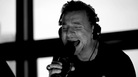 Dave Gahan of Depeche Mode, performing live in studio for the band's latest single, "Heaven." Dave Gahan of Depeche Mode, performing live in studio for the band's latest single, "Heaven."