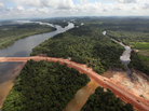 Construction continues at the Belo Monte dam complex in the Amazon basin in June 2012 near Altamira, Brazil. Belo Monte will be the world's third-largest hydroelectric project, and will displace up to 20,000 people living near the Xingu River. Construction continues at the Belo Monte dam complex in the Amazon basin in June 2012 near Altamira, Brazil. Belo Monte will be the world's third-largest hydroelectric project, and will displace up to 20,000 people living near the Xingu River.