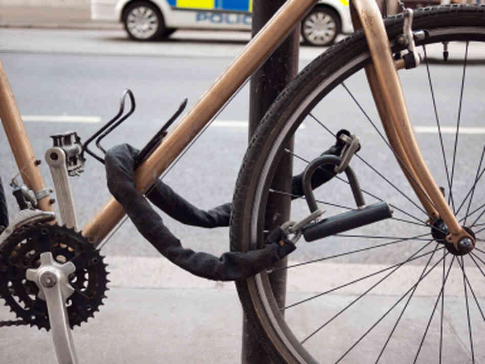Even locks won't stop the most ambitious thieves, Patrick Symmes warns: "If they can't steal your whole bike, they'll steal the wheels. If they can't steal the wheels, they take the seat." Even locks won't stop the most ambitious thieves, Patrick Symmes warns: "If they can't steal your whole bike, they'll steal the wheels. If they can't steal the wheels, they take the seat."