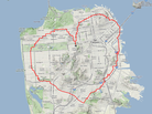 The heart Paym Rajabi biked for his girlfriend, Clare The heart Paym Rajabi biked for his girlfriend, Clare