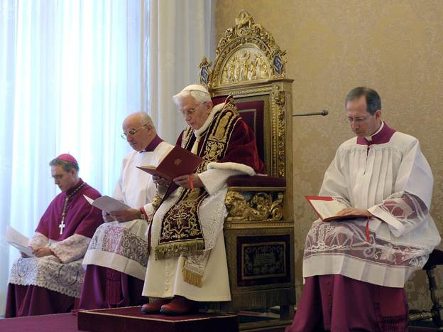 Pope Benedict XVI announced his resignation on Monday.