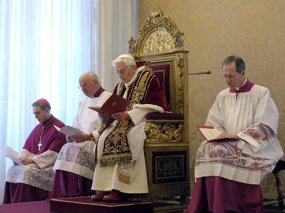 Pope Benedict XVI announced his resignation on Monday.