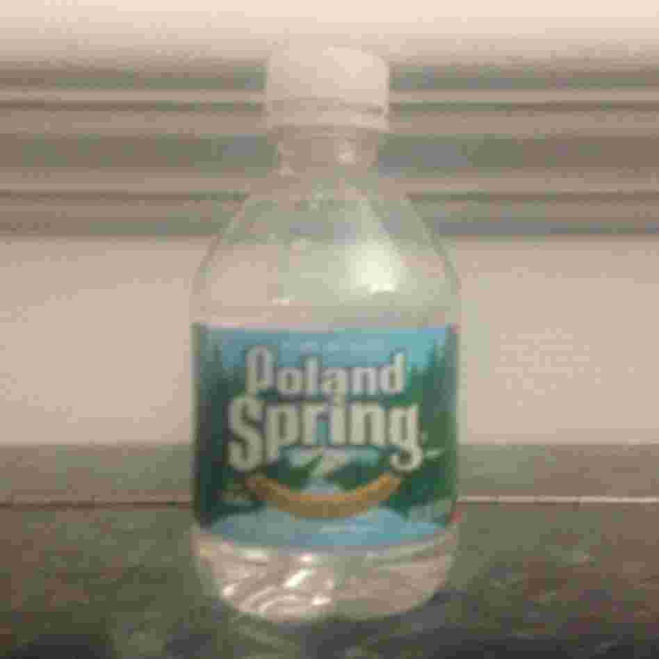 The senator's water bottle. (He tweeted this image after his address.)