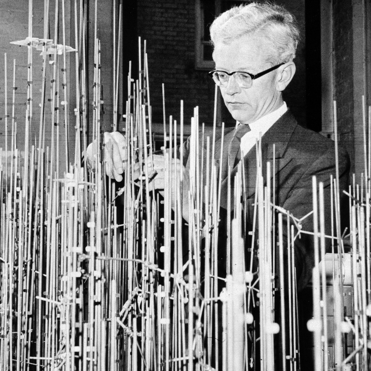 Sir John Kendall was the first to determine the 3D structure of a protein, but building an accurate model required sculptures that would take up a room.