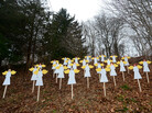 Wooden angels memorialize the victims of Adam Lanza's shooting spree in Newtown, Conn., last December. An upcoming Frontline documentary seeks to provide new details about Lanza and his mother, Nancy. Wooden angels memorialize the victims of Adam Lanza's shooting spree in Newtown, Conn., last December. An upcoming Frontline documentary seeks to provide new details about Lanza and his mother, Nancy.