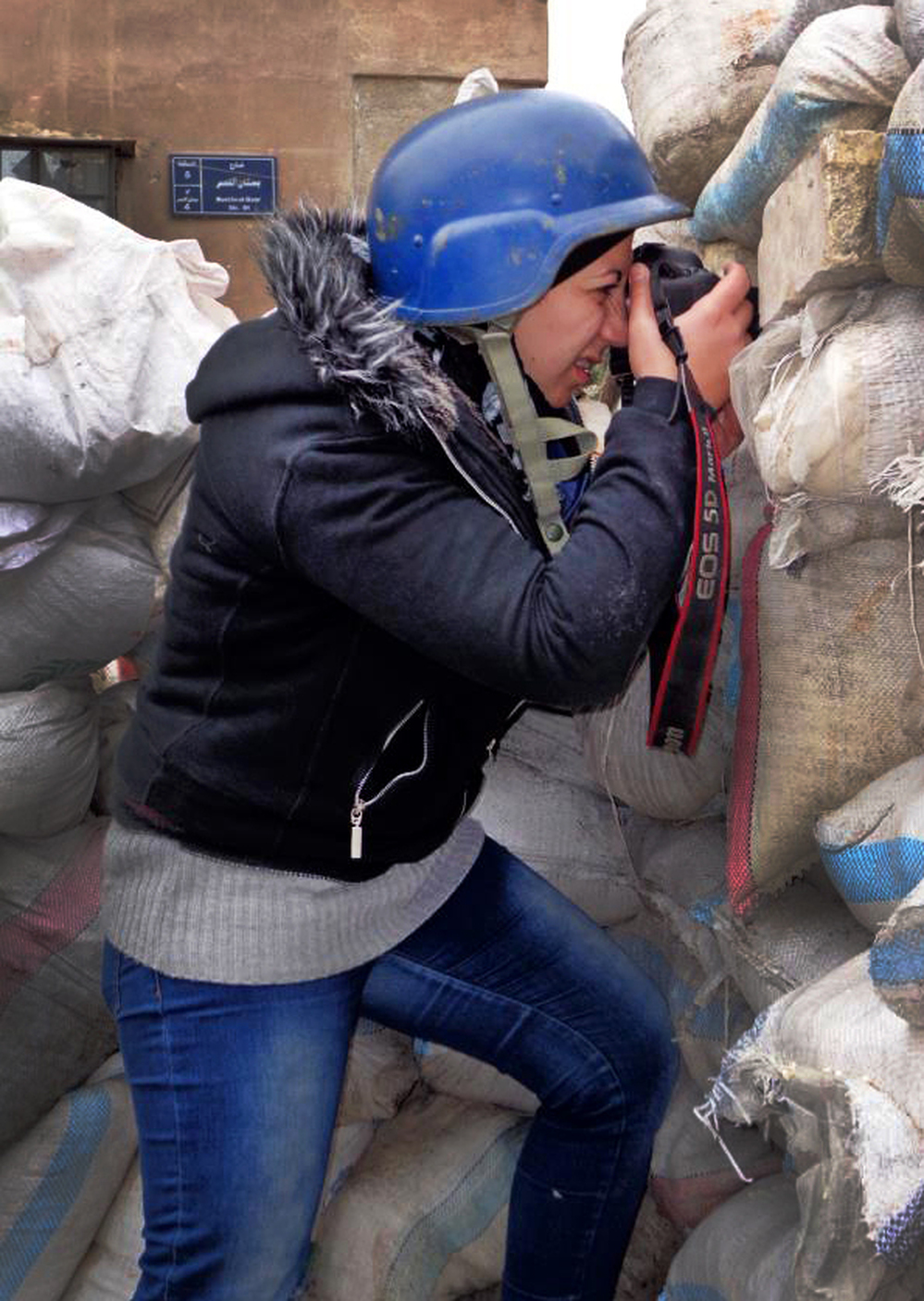 Nour Kelze, a 25-year-old from Aleppo, Syria, was teaching English at a private school when the uprising started two years ago. Since then, she has learned to be a war photographer and has been sending photos to the Reuters news agency.