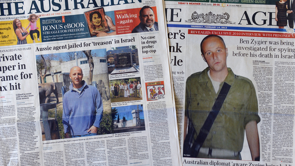 The "prisoner x" story is front page news in Australia.