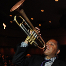 Wynton Marsalis (center) on the floor at Dizzy's Club Coca-Cola. Wynton Marsalis (center) on the floor at Dizzy's Club Coca-Cola.