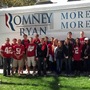 Ohio State College Republicans await Mitt Romney's son, Craig, who canvassed with them in Columbus last October. Ohio State College Republicans await Mitt Romney's son, Craig, who canvassed with them in Columbus last October.