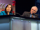 Nita Farahany and Lee Silver argue against the motion "Prohibit Genetically Engineered Babies" during an Intelligence Squared U.S. debate.