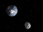 An illustration of what asteroid 2012 DA 14 may look like as it approaches Earth. An illustration of what asteroid 2012 DA 14 may look like as it approaches Earth.