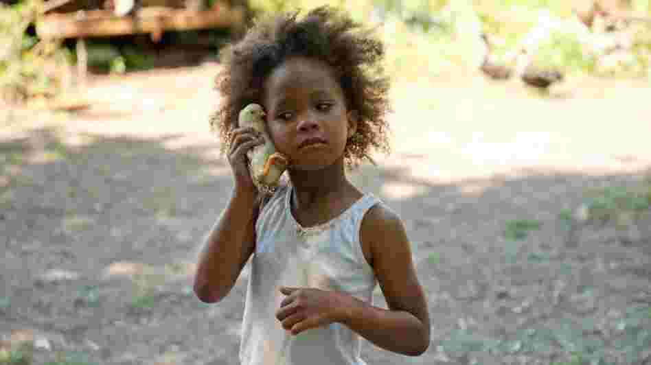 Quvenzhane Wallis plays Hushpuppy in the film Beasts of the Southern Wild.