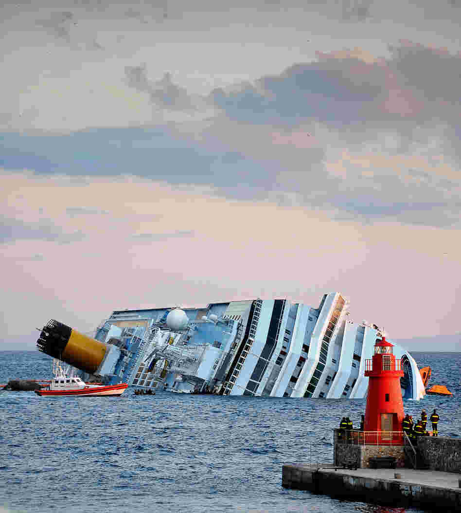 The cruise liner Costa Concordia ran aground off the island of Giglio, Italy, in January 2012. The cruise liner Costa Concordia ran aground off the island of Giglio, Italy, in January 2012.