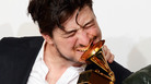Marcus Mumford of Mumford & Sons, winner of Album of the Year at the 2013 Grammy Awards. To date, the band's winning album, Babel, has sold 1,737,000 copies, according to Nielsen Soundscan. Marcus Mumford of Mumford & Sons, winner of Album of the Year at the 2013 Grammy Awards. To date, the band's winning album, Babel, has sold 1,737,000 copies, according to Nielsen Soundscan.