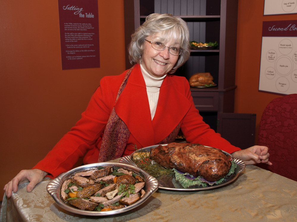 Sandy Levins created stewed duck and roast leg of lamb for Winterthur Museum & Country Estate in Delaware.