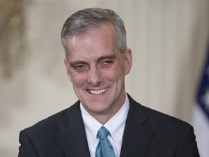 White House Chief of Staff Denis McDonough at the White House on Jan. 25.