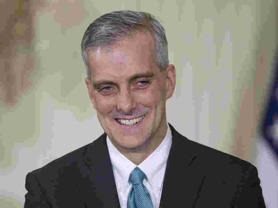 White House Chief of Staff Denis McDonough at the White House on Jan. 25.
